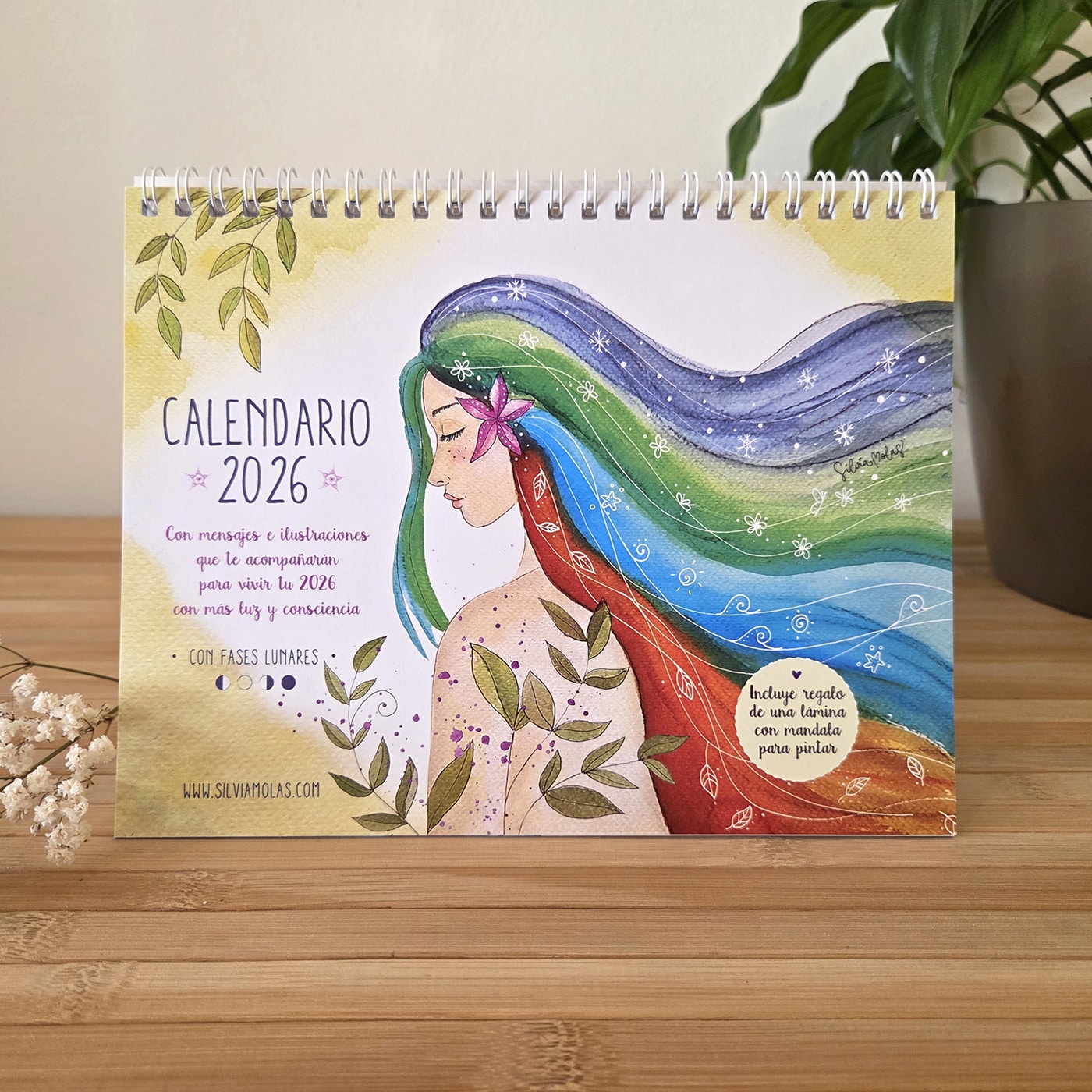 Calendario consciente de mesa 2026, idioma Castellano