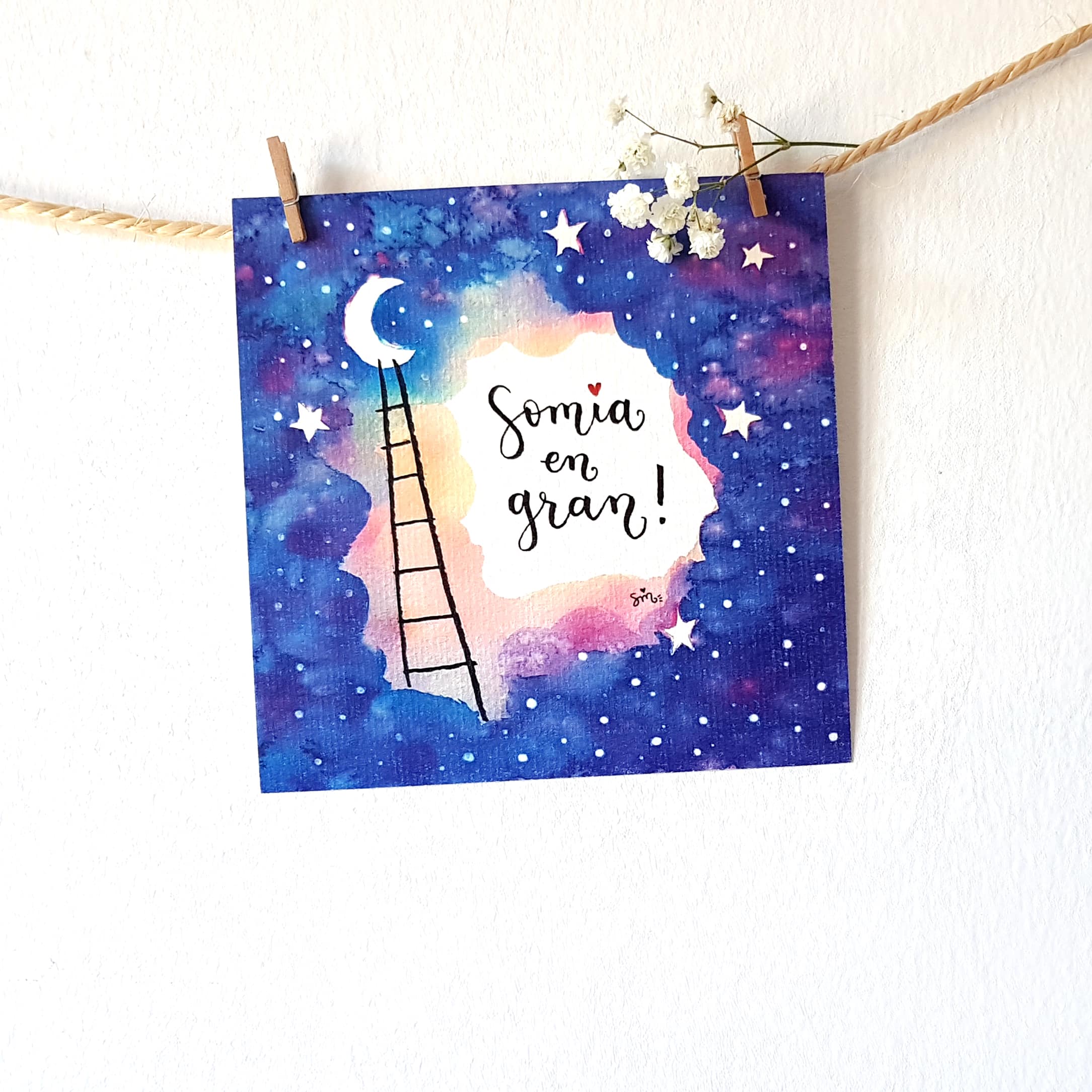 Làmina 14x14 “Somia en gran!”