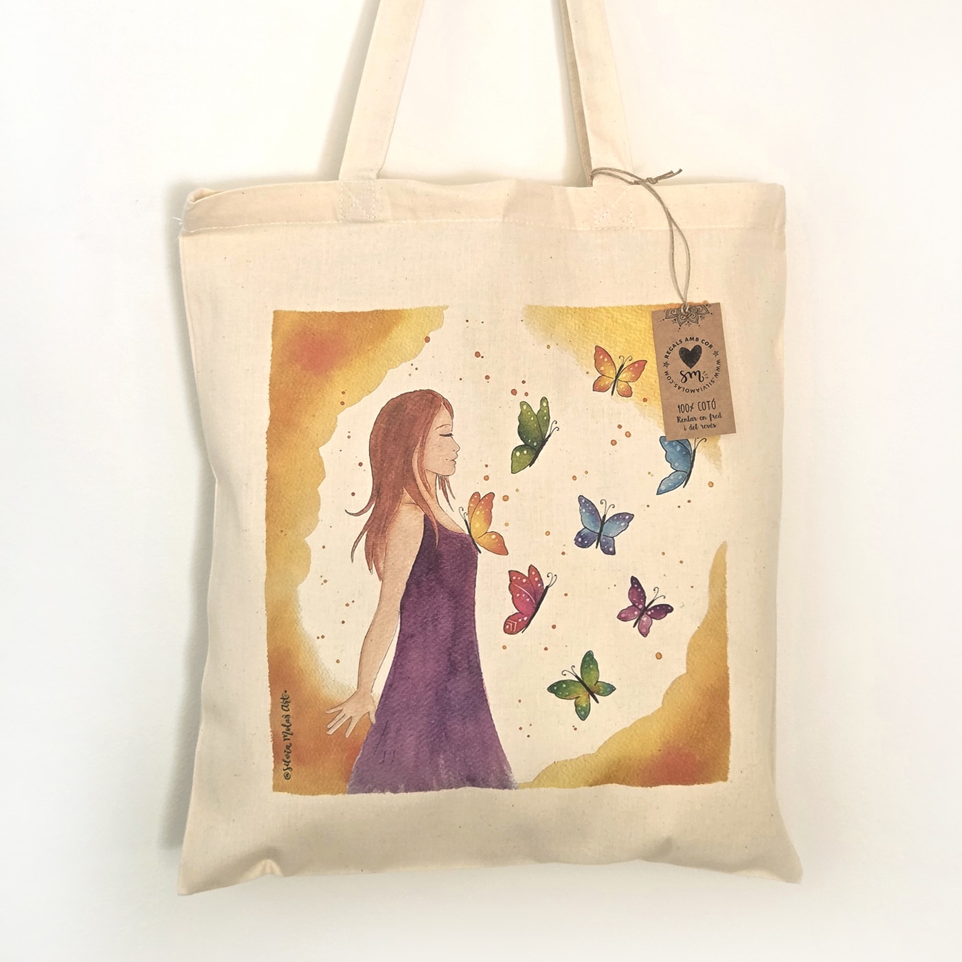 Bossa cotó ”Noia i papallones”