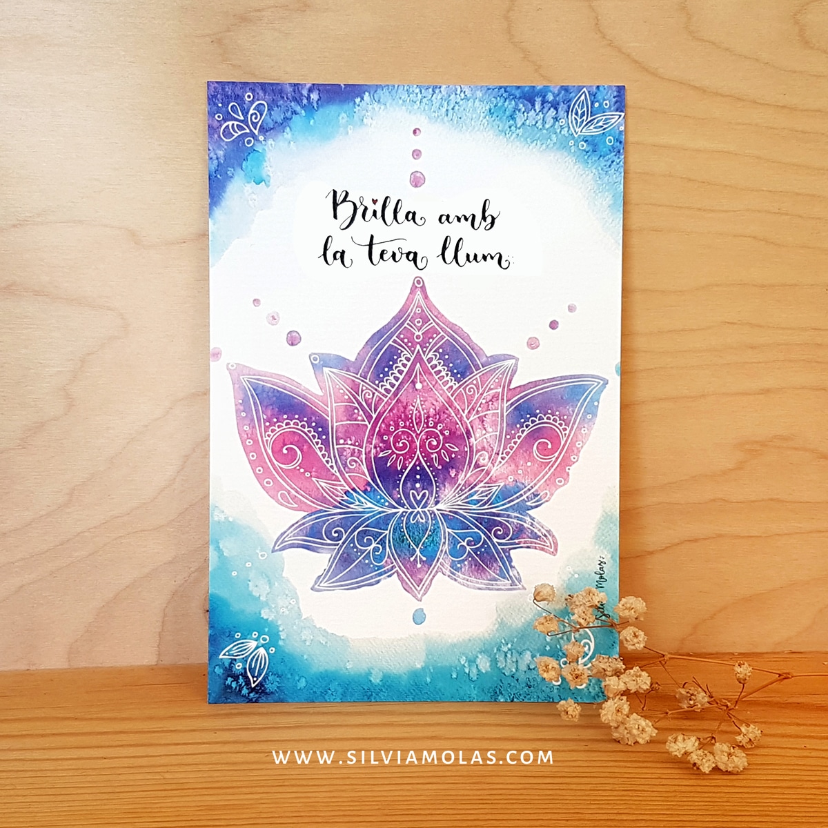 Làmina 10x15 “Brilla amb la teva llum”