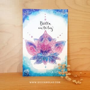 Lámina 10x15 cm “Brilla con tu luz”