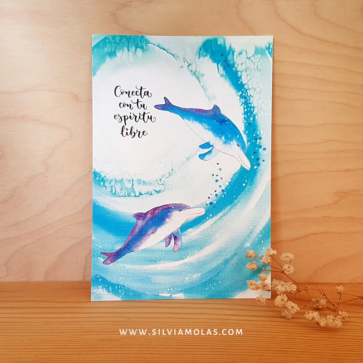 Lámina 10x15 cm “Conecta con tu espíritu libre”