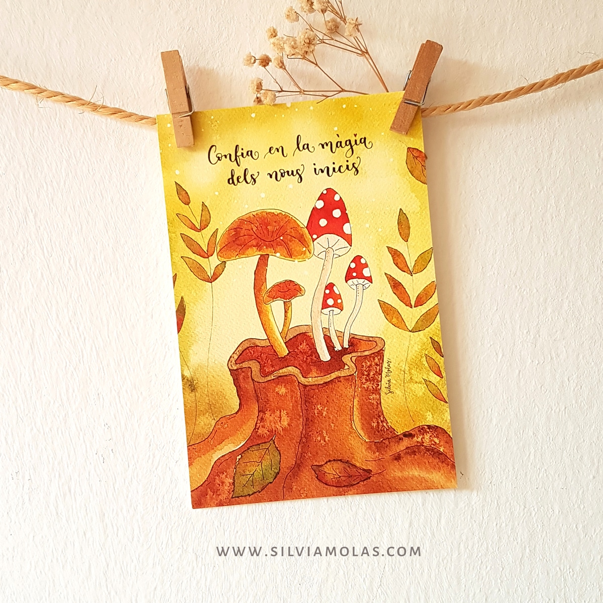 Làmina 10x15 “Confia en la màgia dels nous inicis”