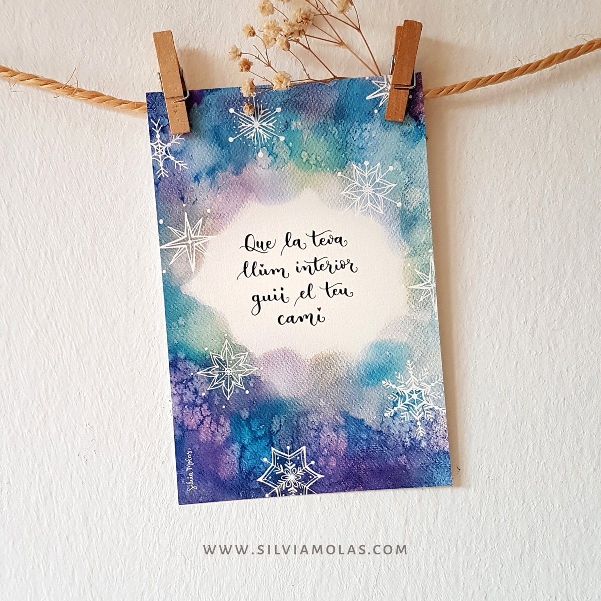 Làmina 10x15 “Que la teva llum interior guii el teu camí”