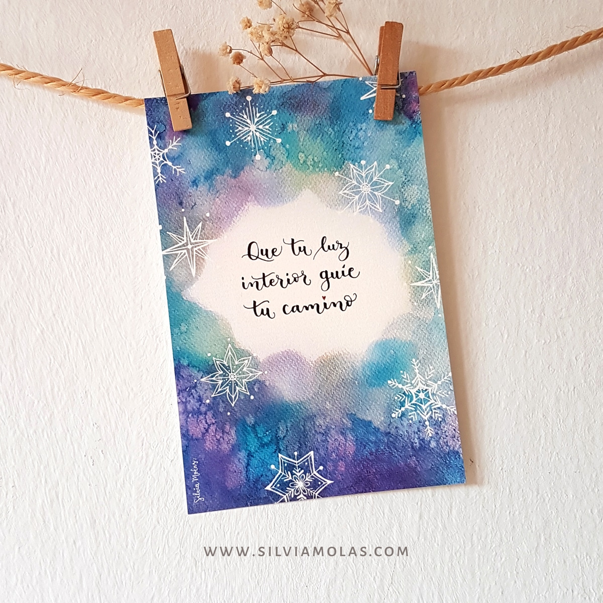 Lámina 10x15 cm “Que tu luz interior guíe tu camino”