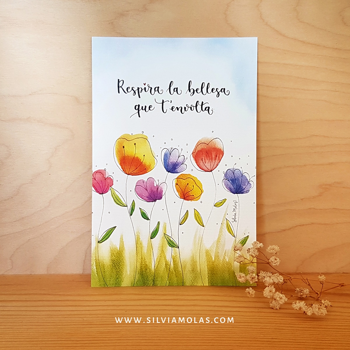 Làmina 10x15 “Respira la bellesa que t’envolta”