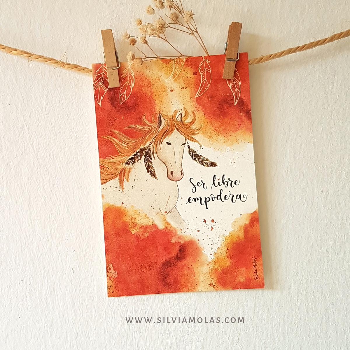 Lámina 10x15 cm “Ser libre empodera”