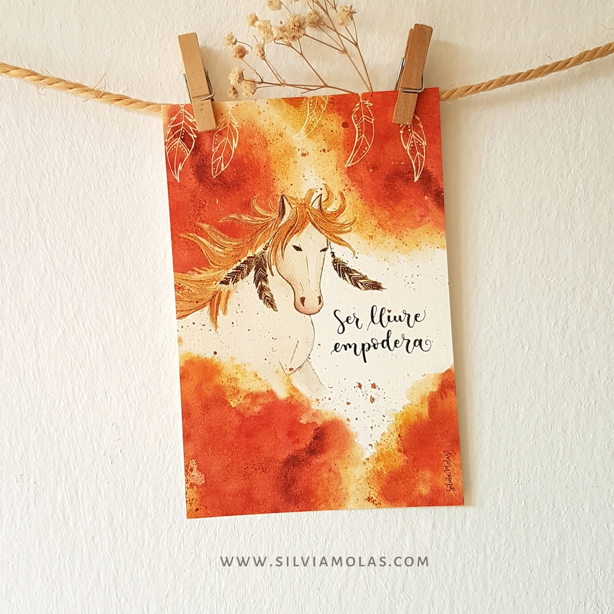Làmina 10x15 “Ser lliure empodera”