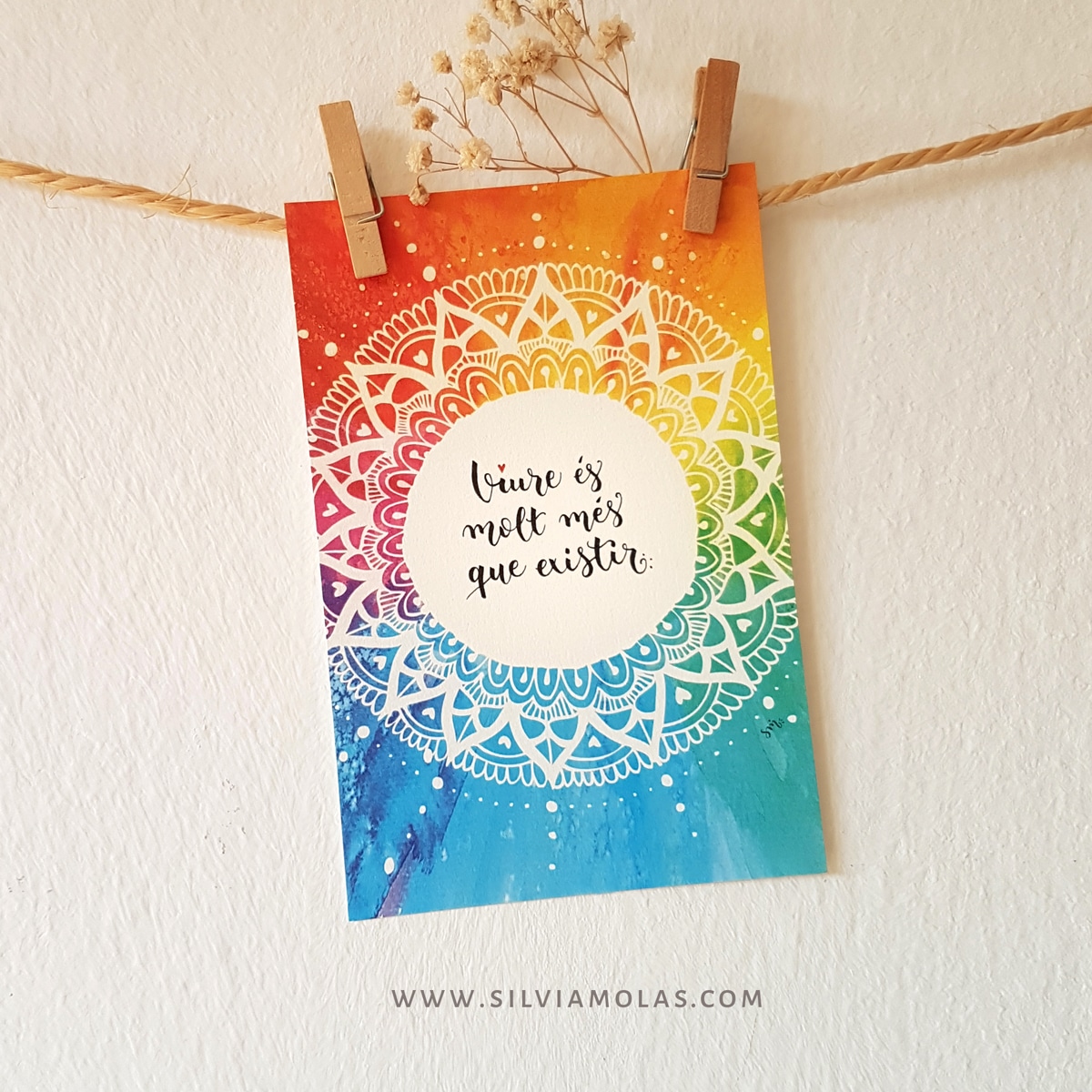 Làmina 10x15 “Viure és molt més que existir”