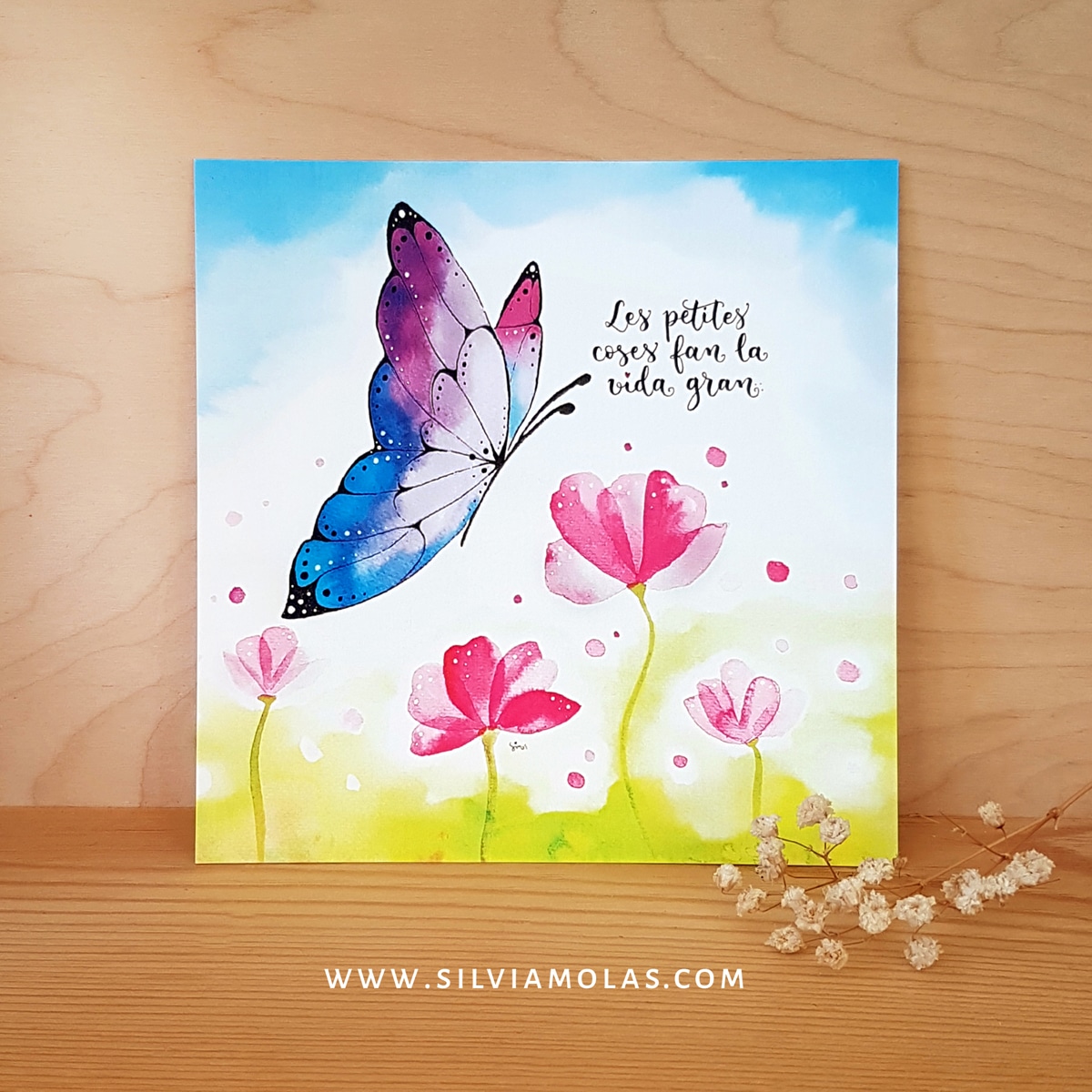 Làmina 14x14 “Les petites coses fan la vida gran”