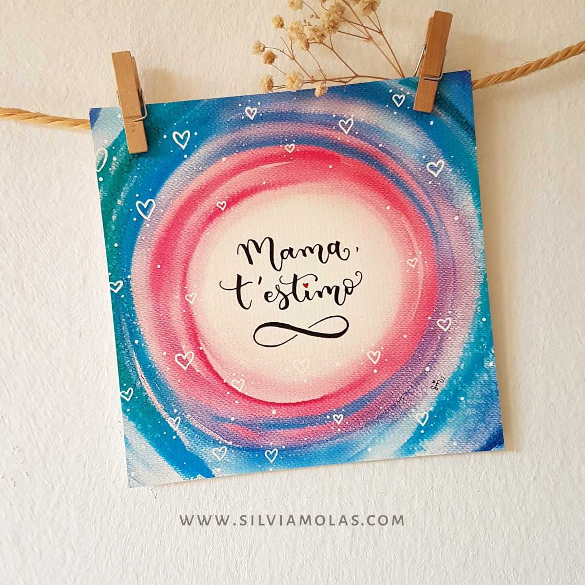 Làmina 14x14 “Mama, t’estimo infinit”