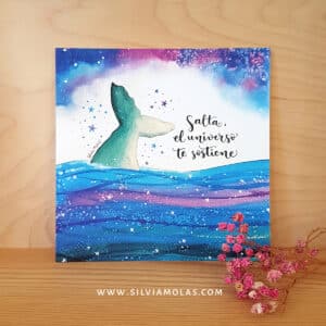 Lámina 14x14 cm “Salta, el universo te sostiene”