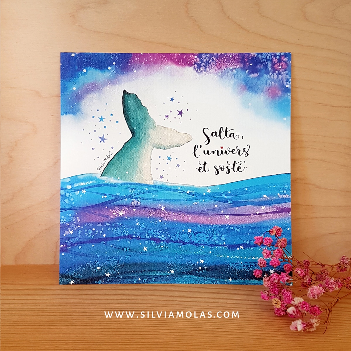 Làmina 14x14 “Salta, l’univers et sosté!”