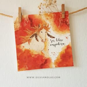 Lámina 14x14 cm “Ser libre empodera”