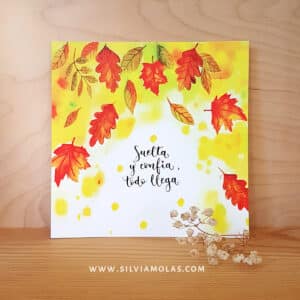 Lámina 14x14 “Deja ir y confia, todo llega”