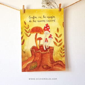 Lámina A4 “Confía en la magia de los nuevos inicios”