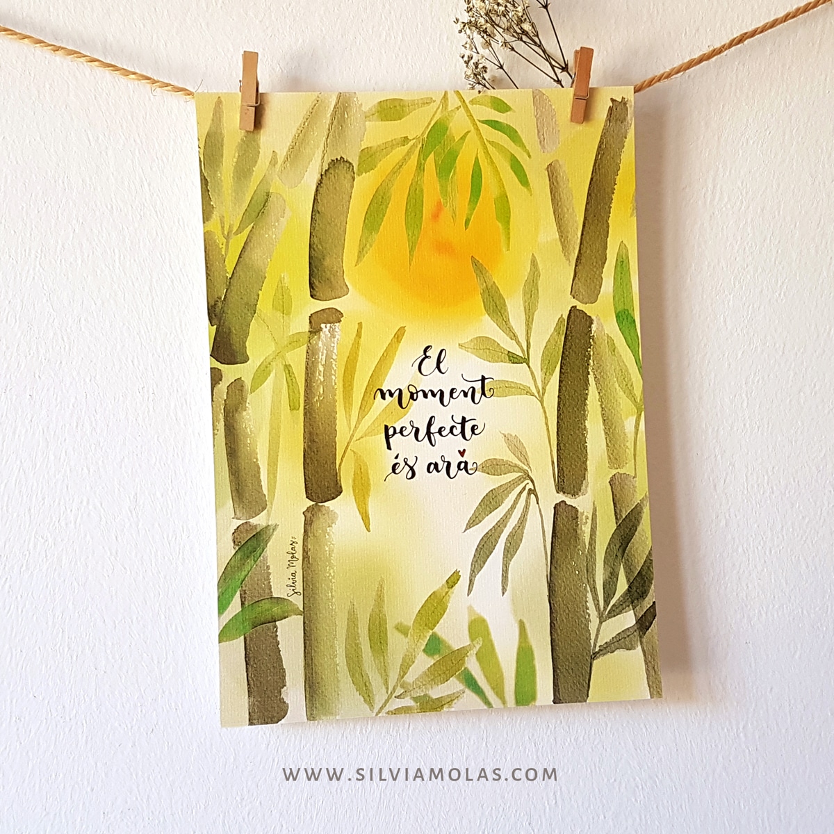 Làmina A4 “El moment perfecte és ara”