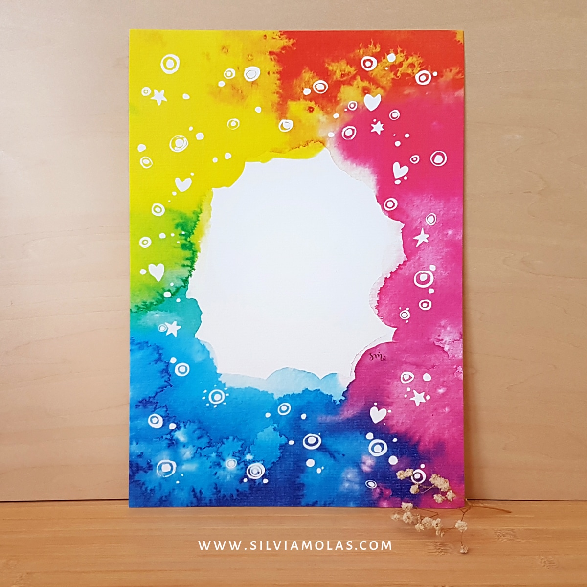 Làmina A4 amb text personalitzat “Fons Felicitat”