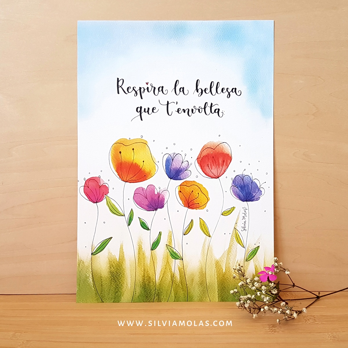 Làmina A4 “Respira la bellesa que t’envolta”