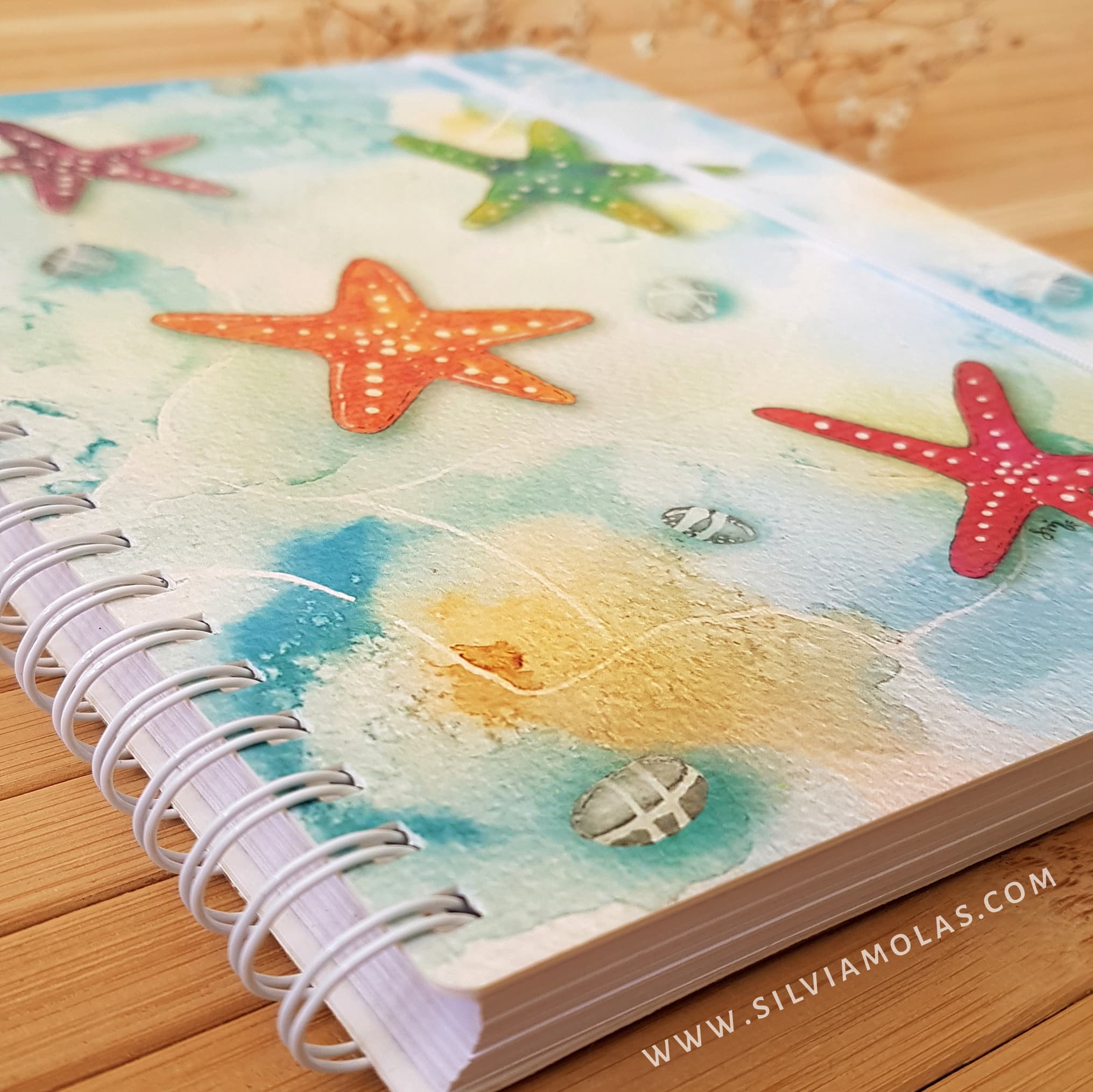 Libreta_A5_EstrellesMar_Foto4 Llibreta A5 (15x21 cm) “Estrelles de mar” Deixa que la vida t’inspiri.