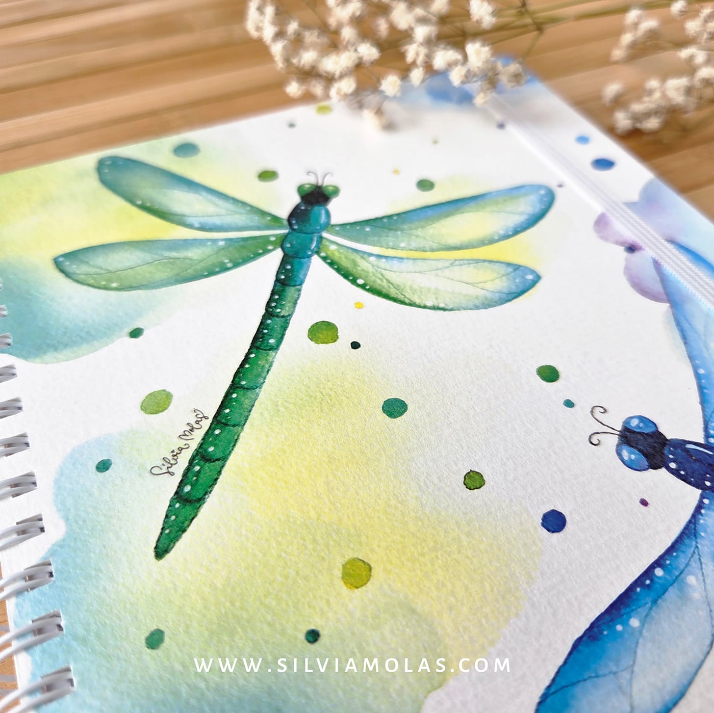 Libreta_A5_Libelules_Foto3 Llibreta A5 (15x21 cm) “Libèl·lules” La meva llum em guia cap a nous horitzons.