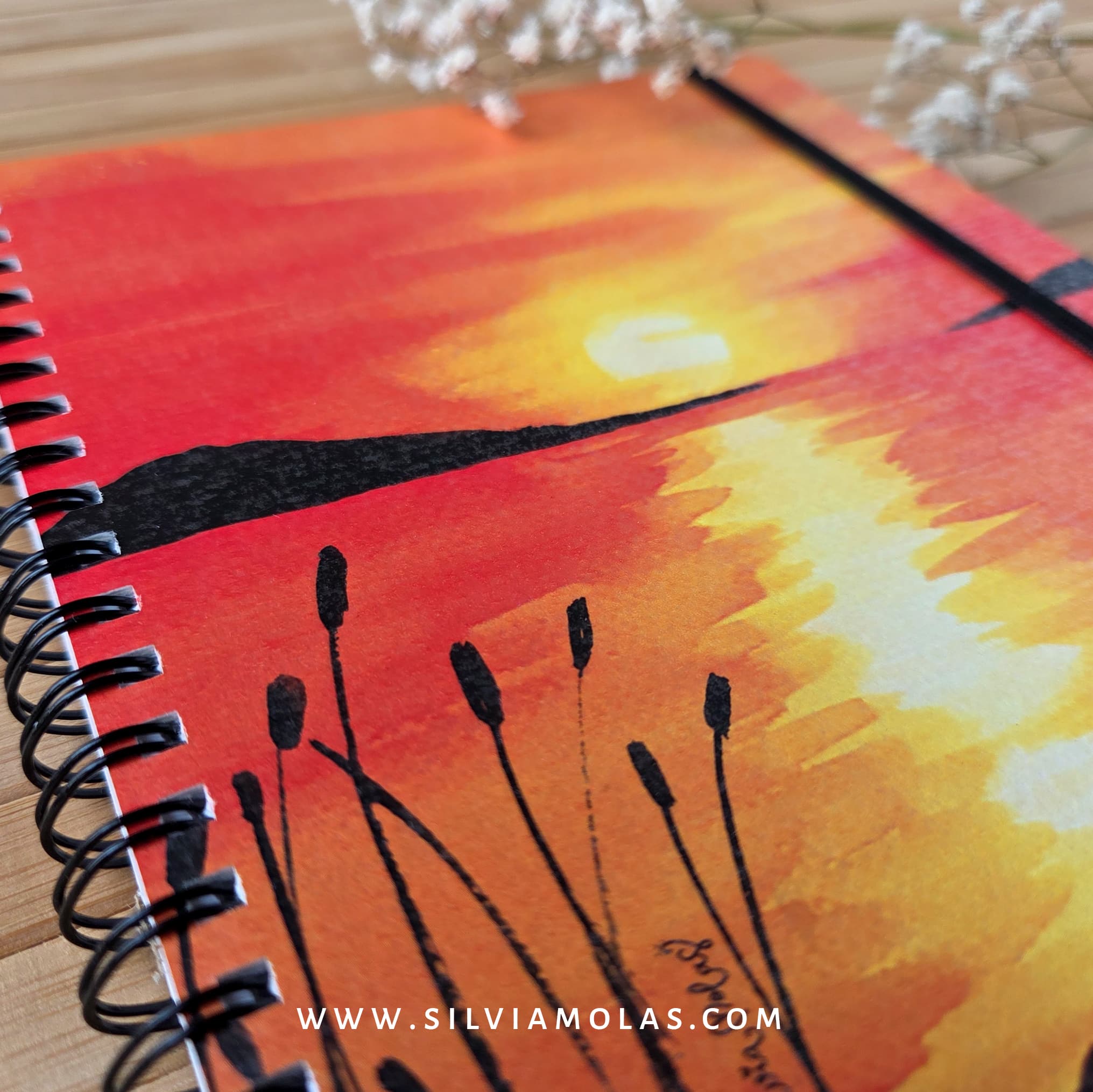 Libreta_A5_PostaSol_Foto3_ok Llibreta A5 (15x21 cm) “Posta de sol” És hora de brillar.