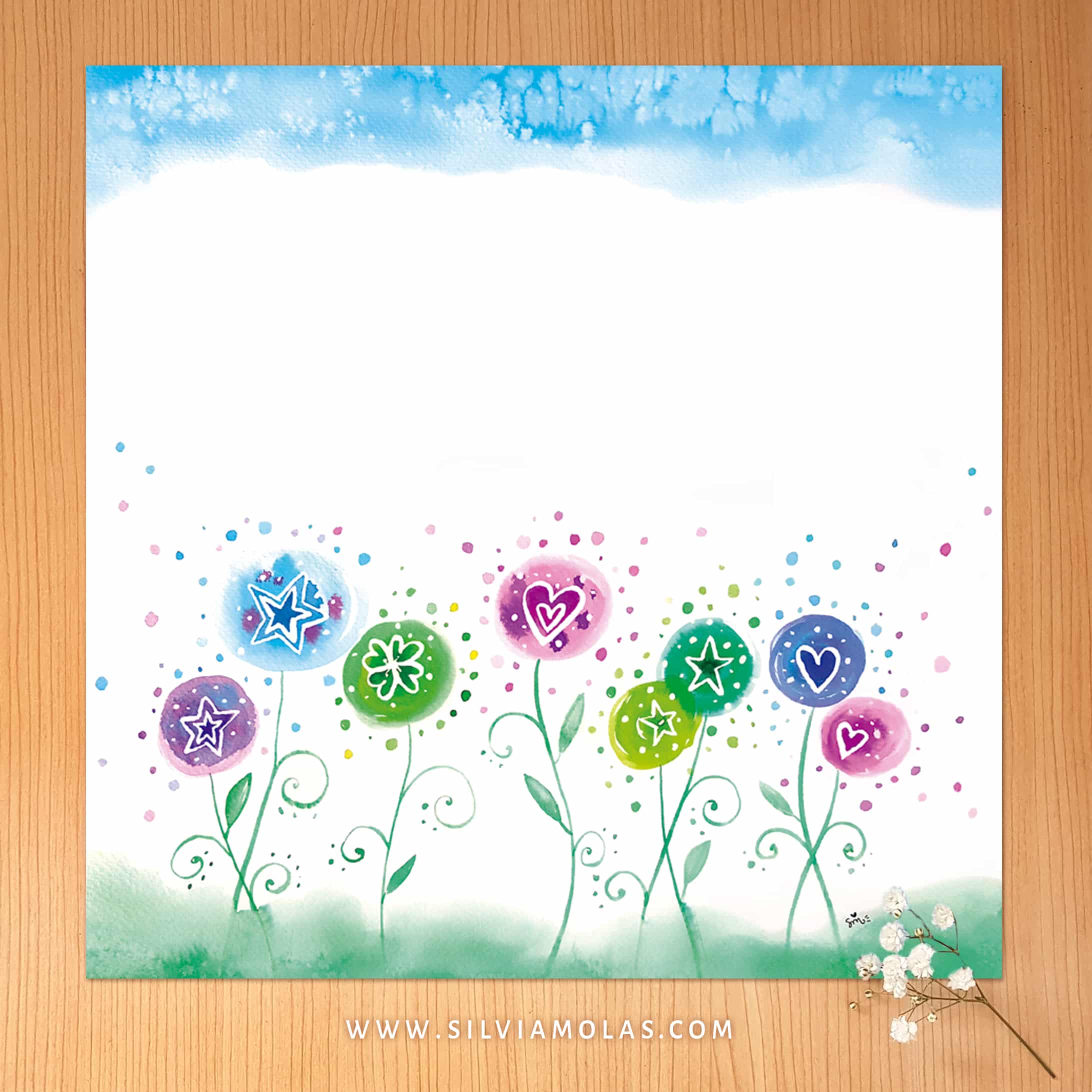 Làmina personalizada “Fons Llavors”, 30x30 cm