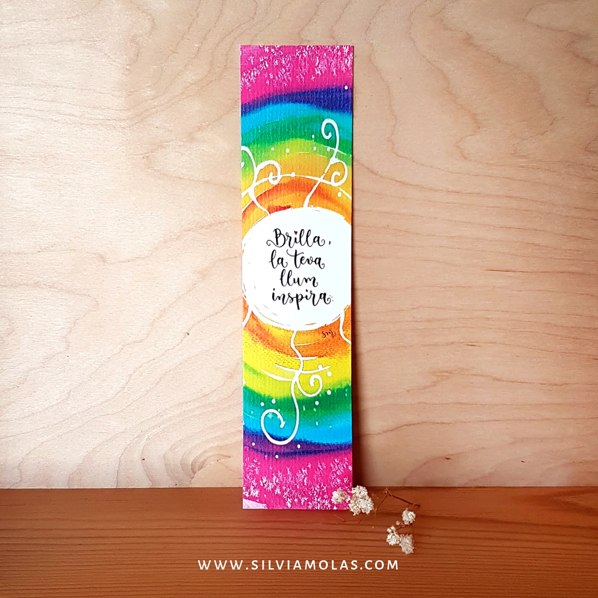 Punt de llibre “Brilla, la teva llum inspira”