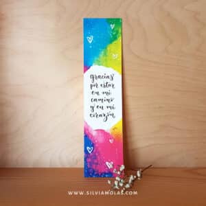 Punto de libro “Gracias por estar en mi camino y en mi corazón”