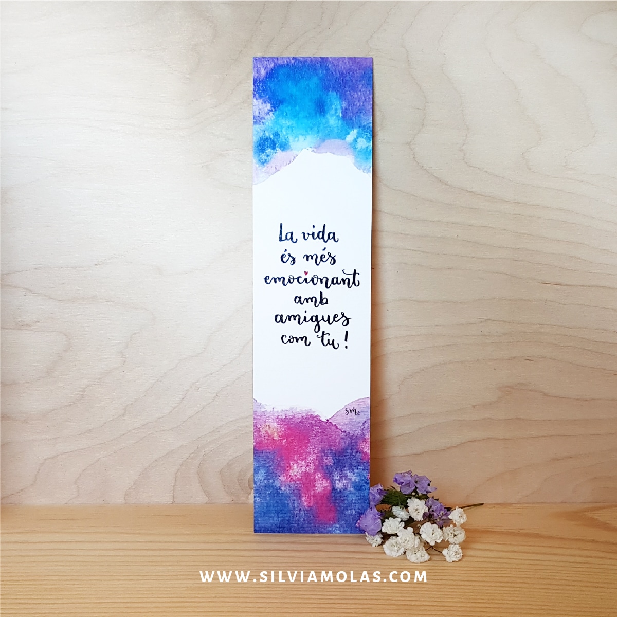 Punt de llibre “La vida és més emocionant amb amigues com tu”