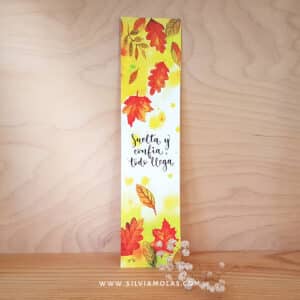 Punto de libro “Suelta y confía, todo llega”