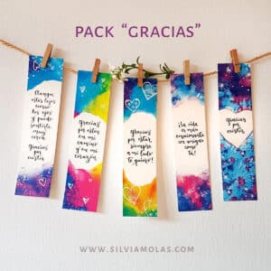 Pack 5 puntos de libro “GRACIAS”
