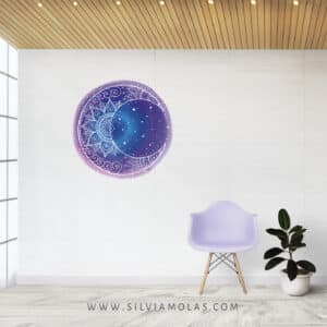 Vinilo decorativo Mandala Luna