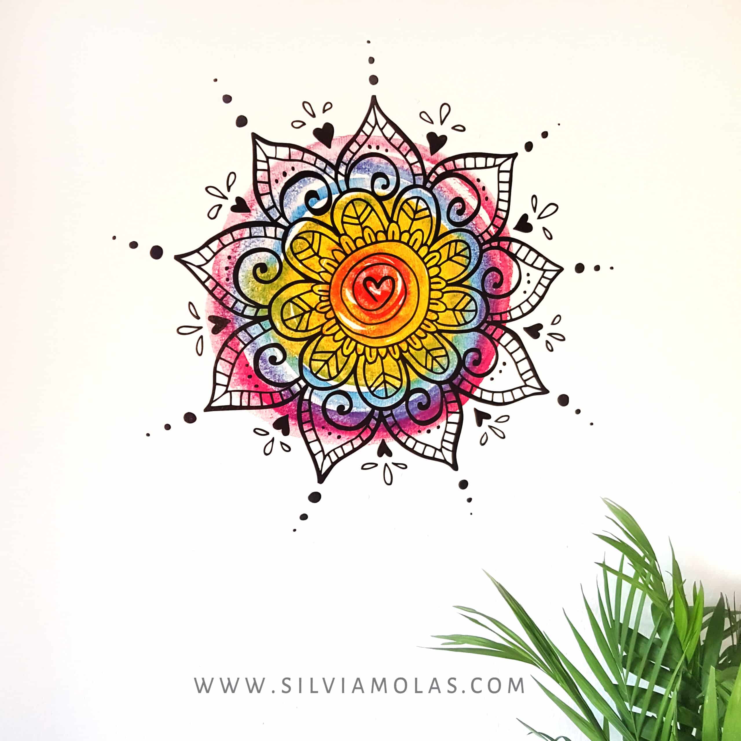 Vinil decoratiu “Mandala Iris”