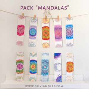 Pack 10 puntos de libro “MANDALAS”