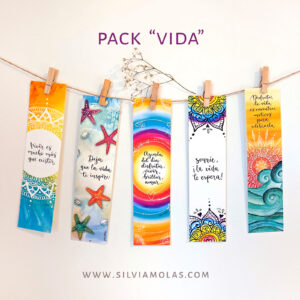 Pack 5 puntos de libro “VIDA”