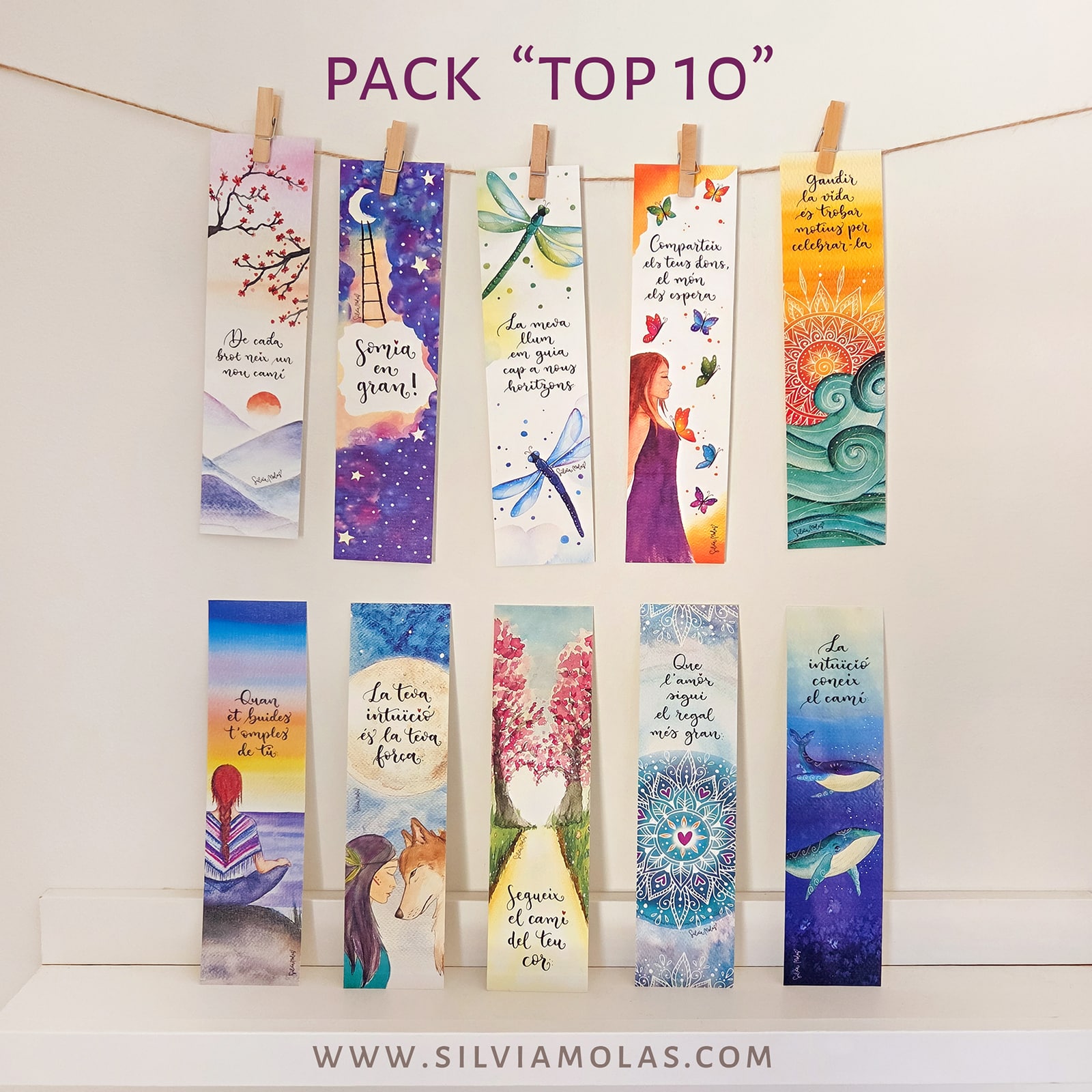 Pack 10 punts de llibre “TOP TEN”