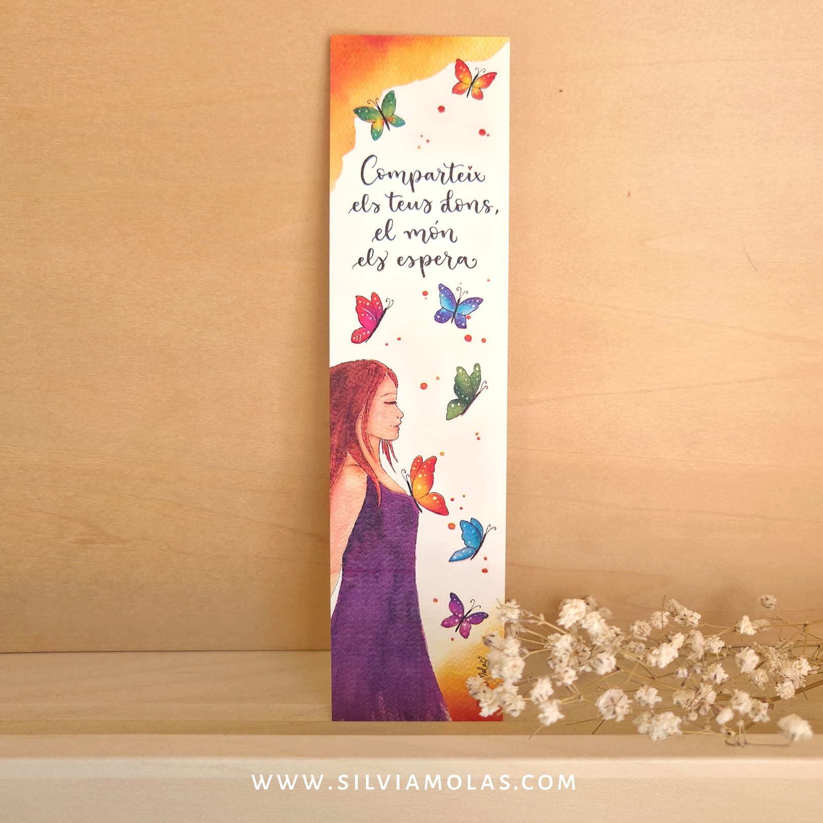 Punt de llibre “Comparteix els teus dons, el món els espera”