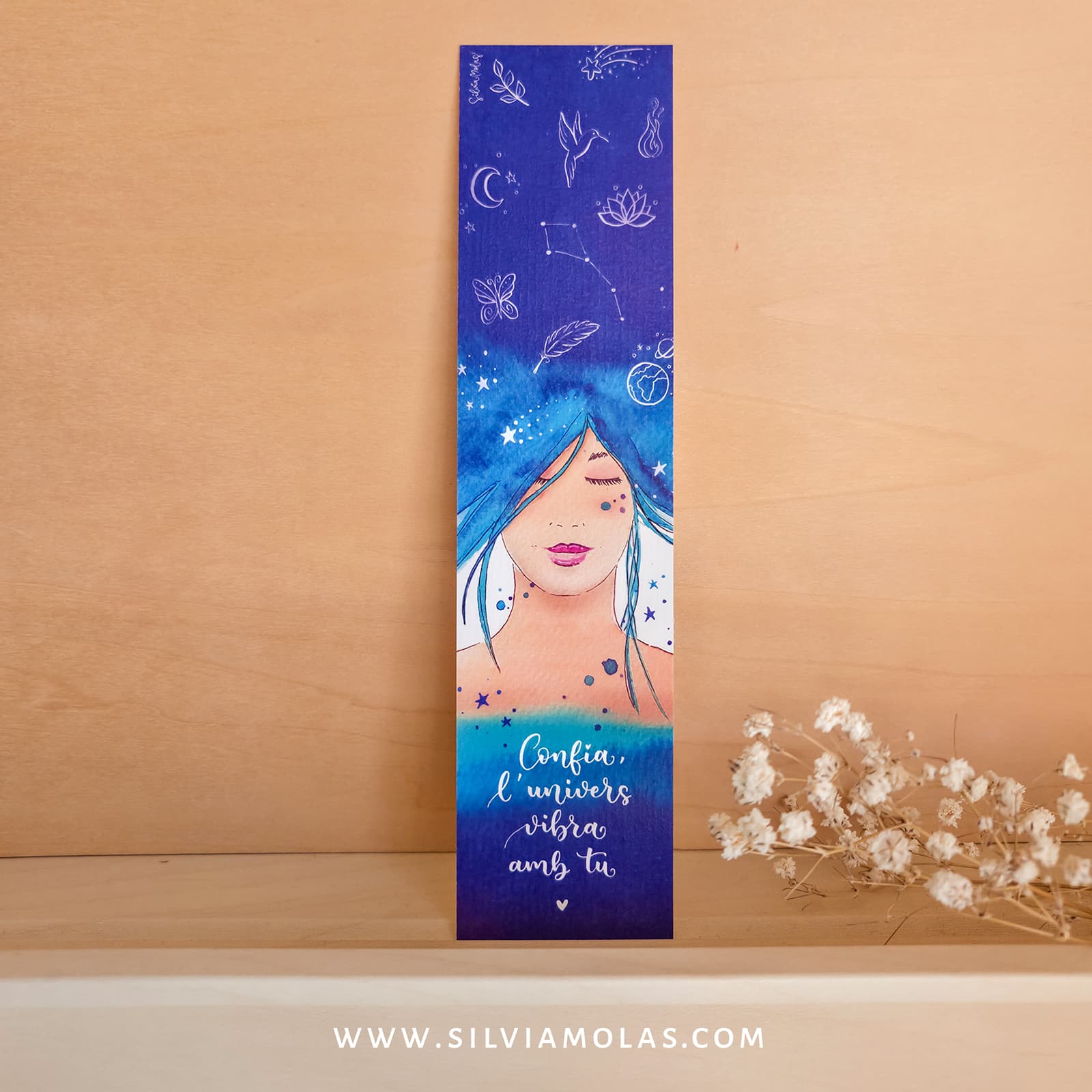 Punt de llibre “Confia, l’univers vibra amb tu”