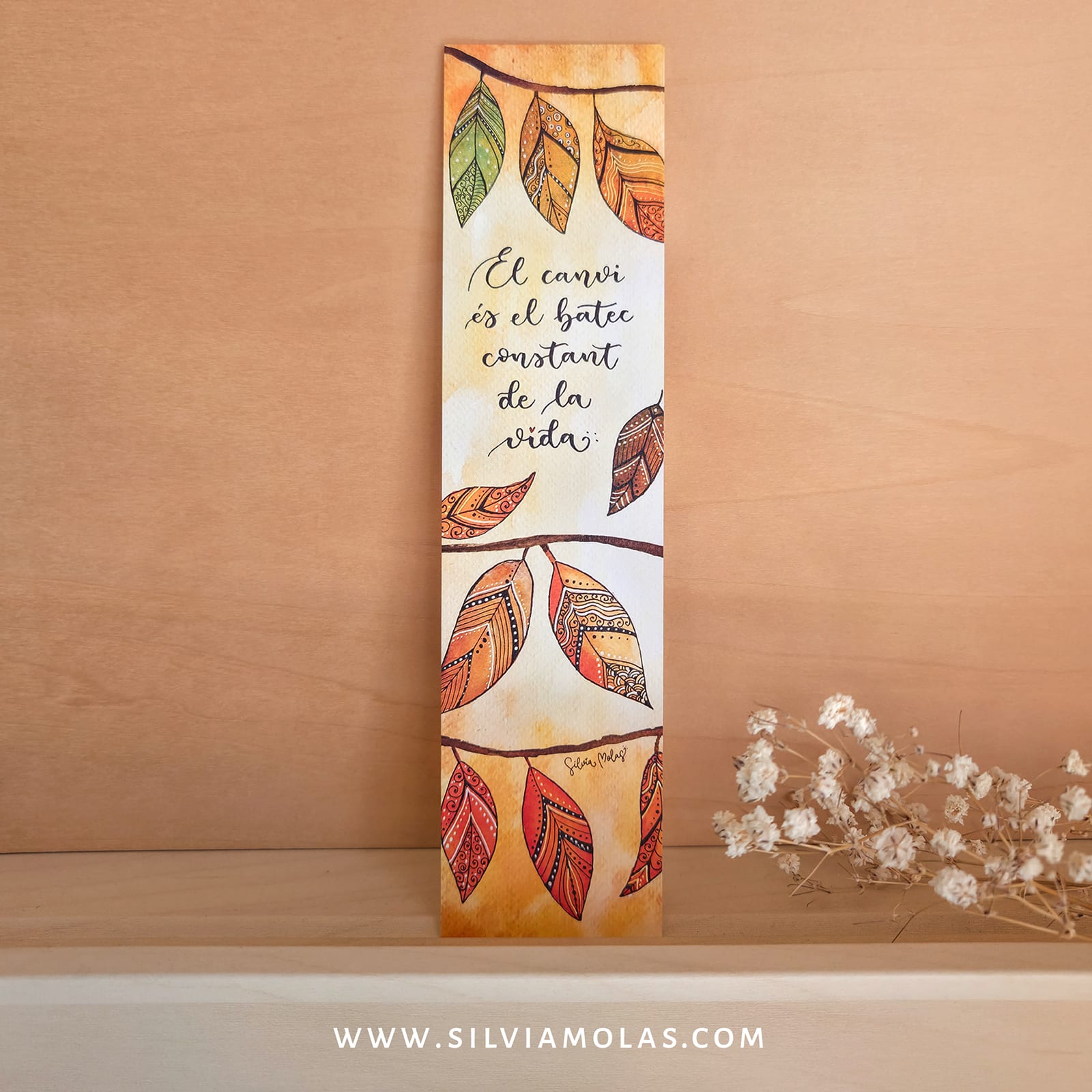 Punt de llibre “El canvi és el batec constant de la vida”