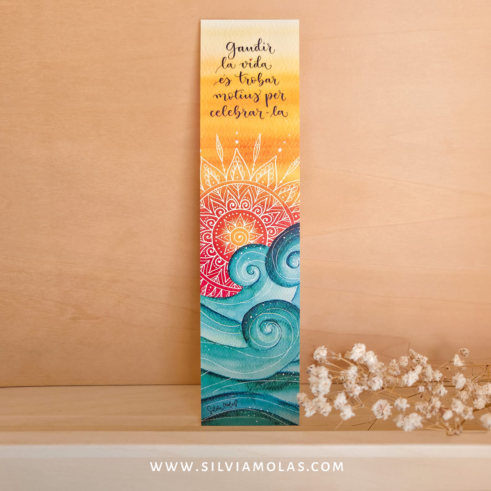 Punt de llibre “Gaudir la vida és trobar motius per celebrar-la”