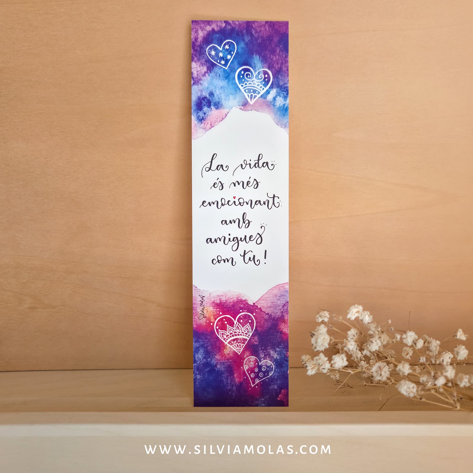 Punt de llibre “La vida és més emocionant amb amigues com tu”