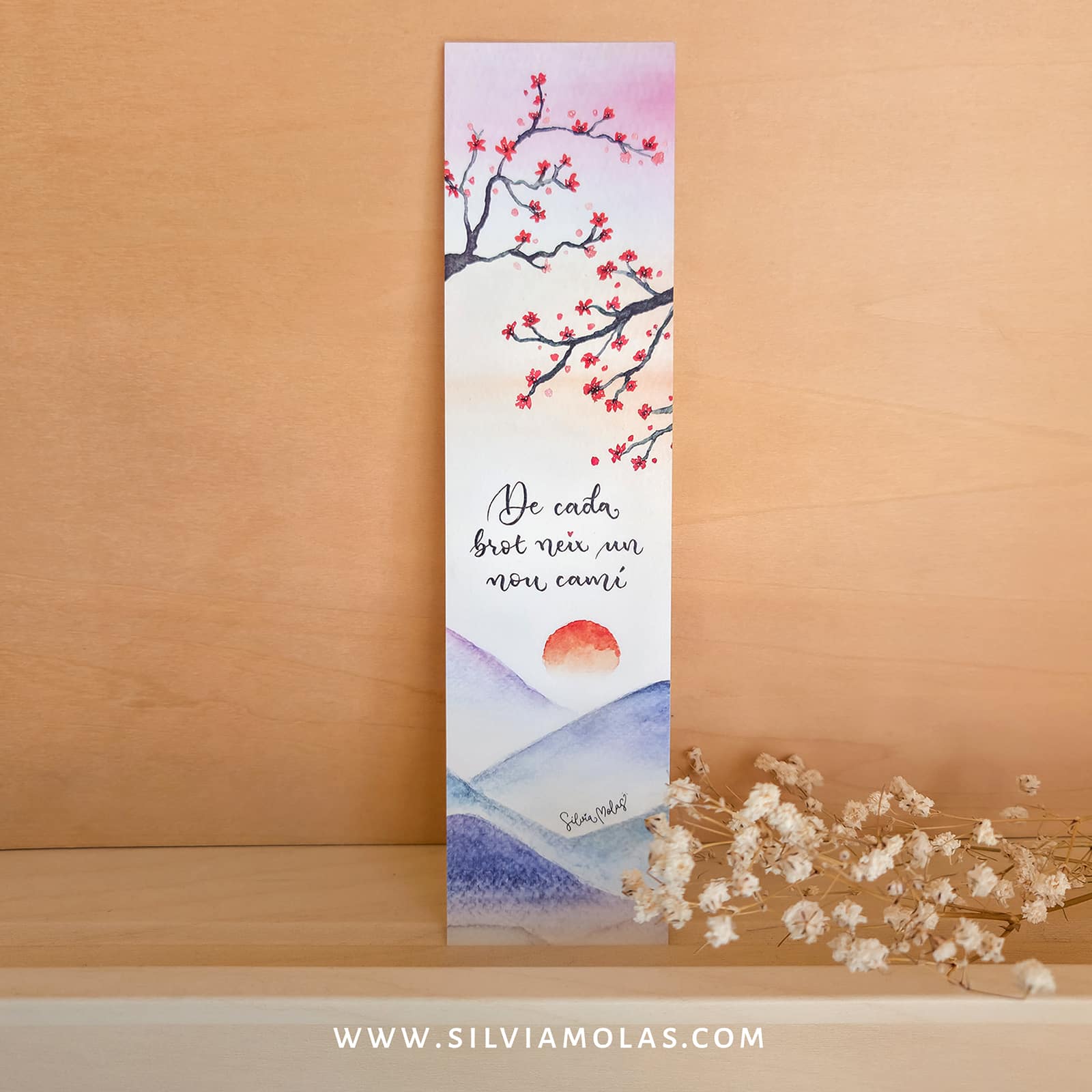 Punt de llibre Paisatge zen. “De cada brot neix un nou camí”